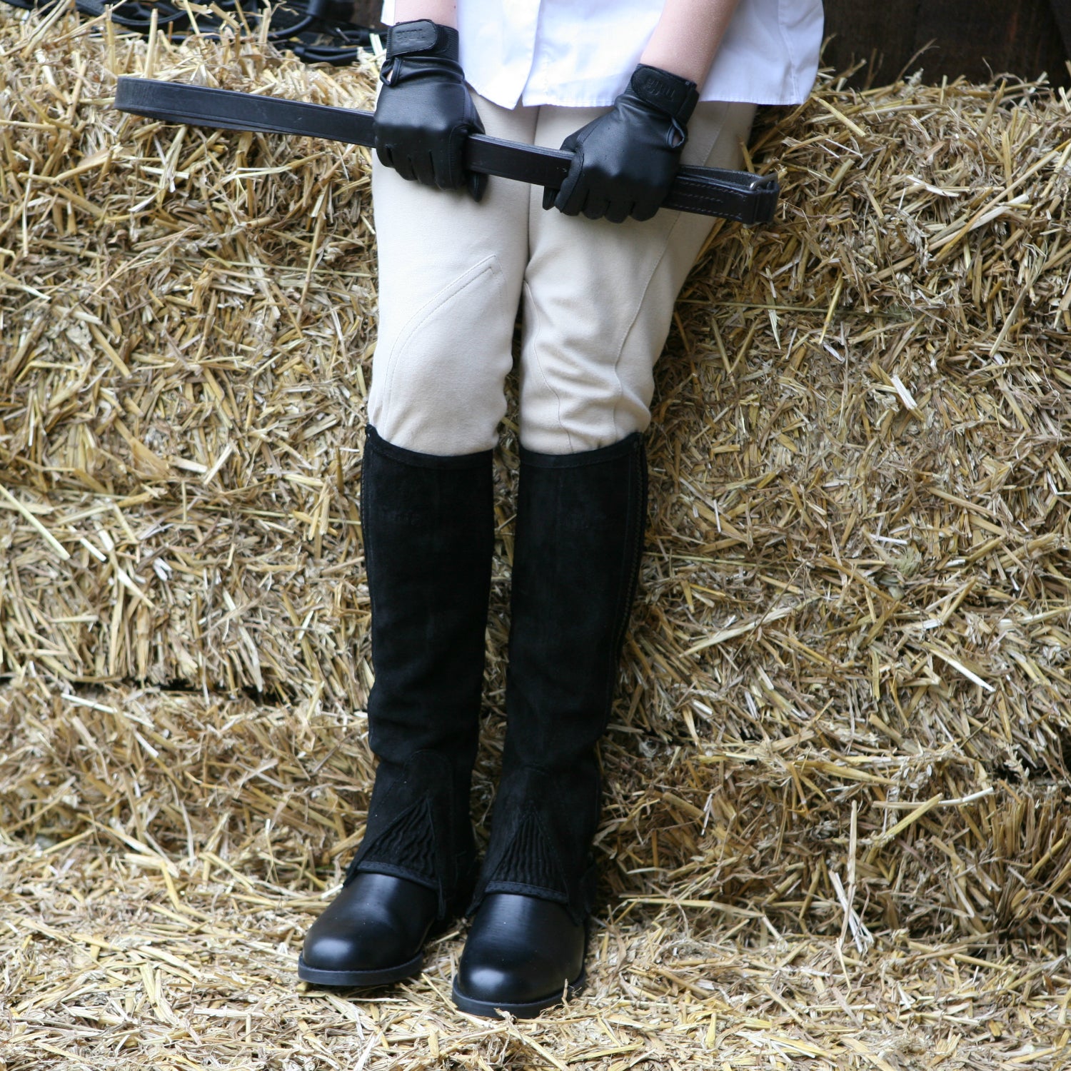 Suede Children's Half Chaps
