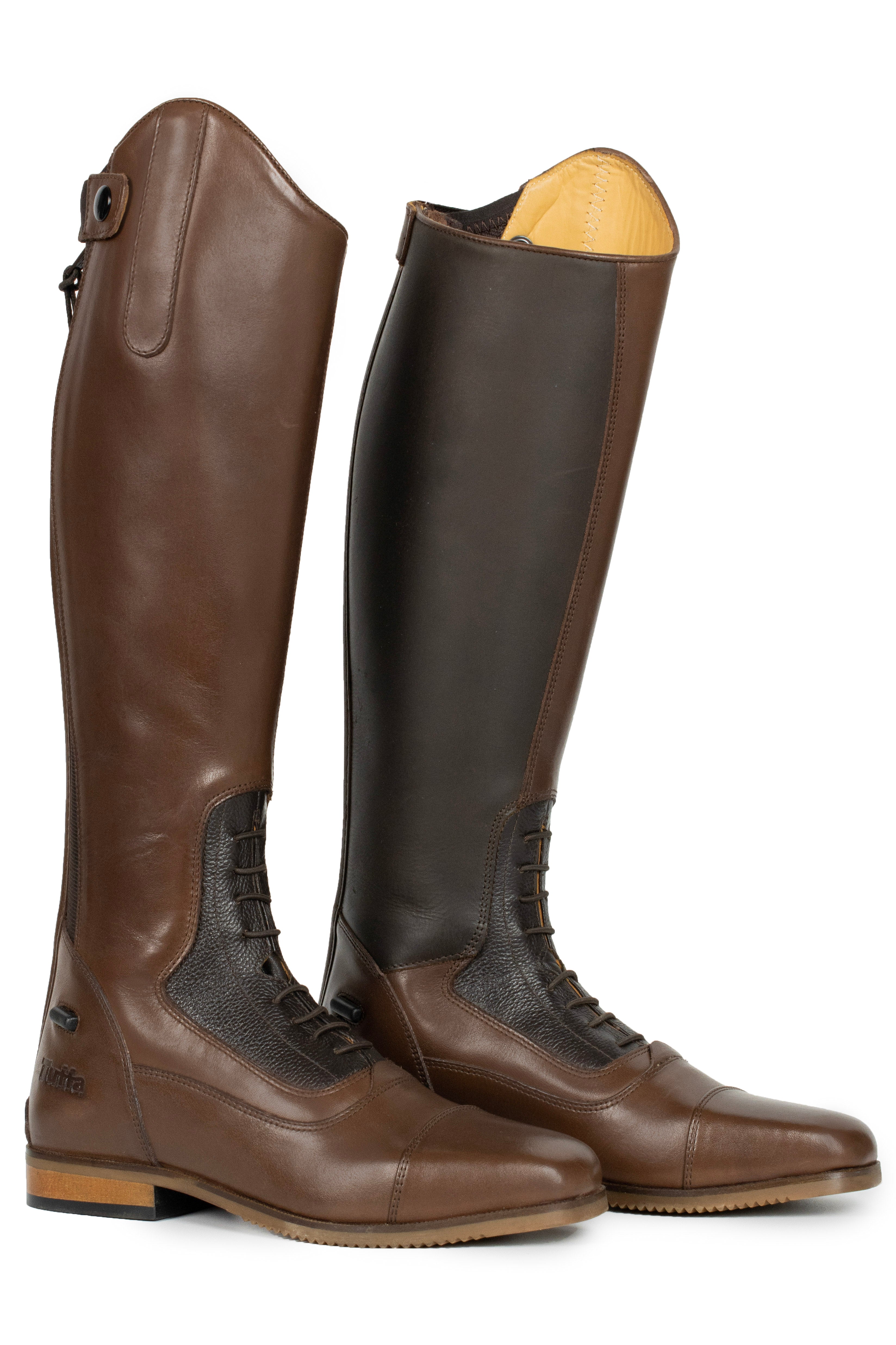 Long brown riding boots for clearance sale