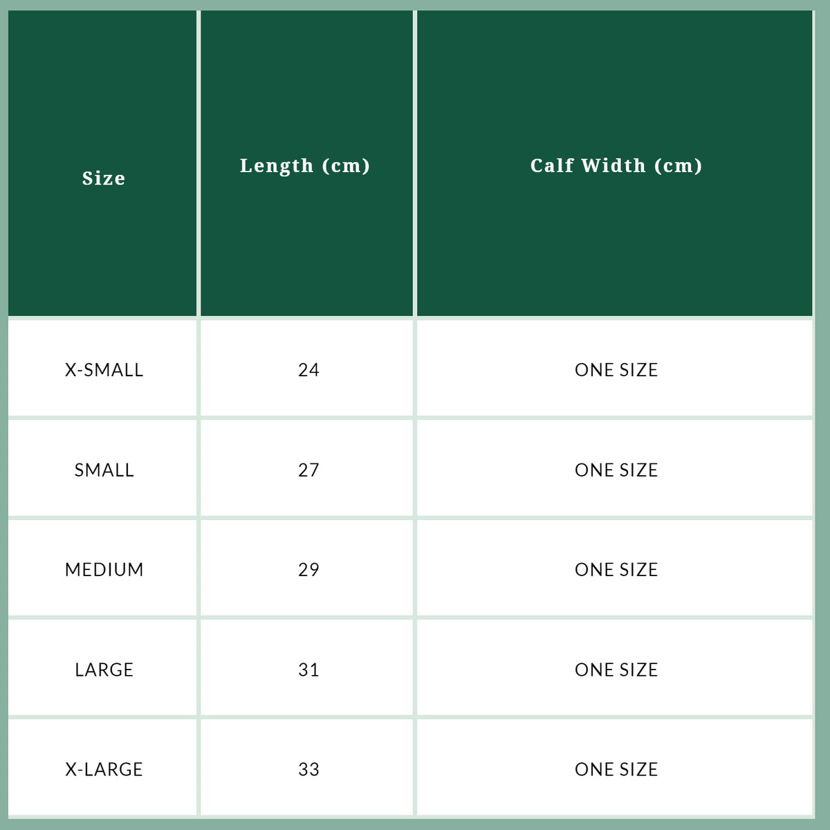 Tuffa Easy Peasy Pull-On Children's Half Chaps – size guide