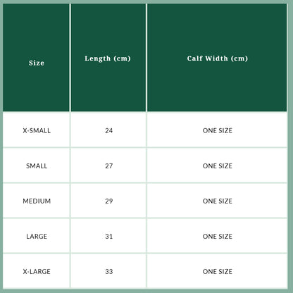 Tuffa Easy Peasy Pull-On Children's Half Chaps – size guide