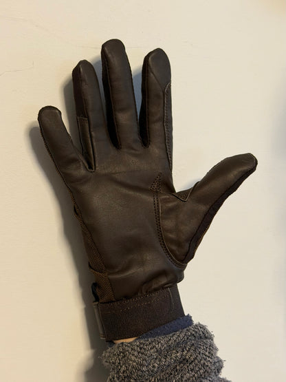 Eaton Riding Gloves Dark Brown