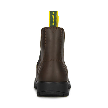 Tuffa Iceni Waterproof Wide-Fit Jodhpur Boots – rear view